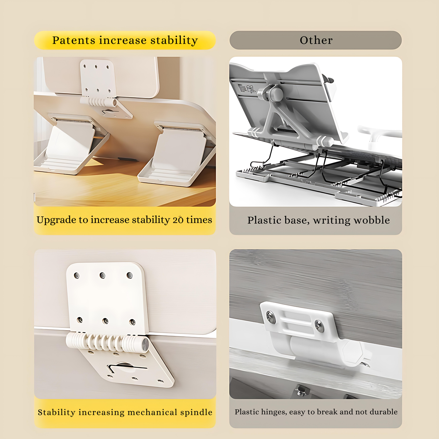 SUNCHHAYA New Dual Reading And Writing Stand With Adjustable Height-Angle (YD-13S_PRO)