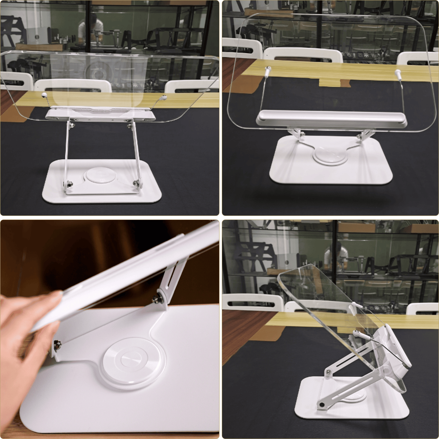 SUNCHHAYA Acrylic Book Reading Stand With Adjustable Height-Angle (R22)