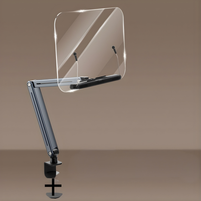 SUNCHHAYA Transparent Acrylic 360° Rotating Reading Stand Adjustable Height Book Holder