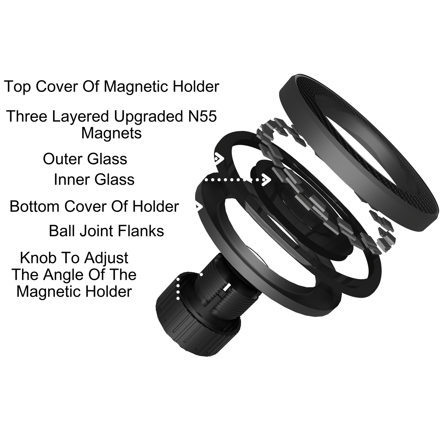 SUNCHHAYA Dual Magnetic Mobile Holder for Gym