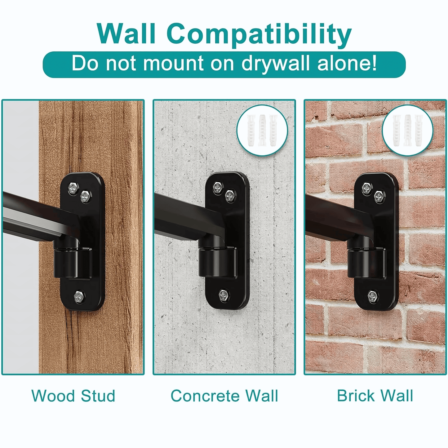 SUNCHHAYA Wall Mounted Arm for Desk, Wall Mounted Monitor Stand