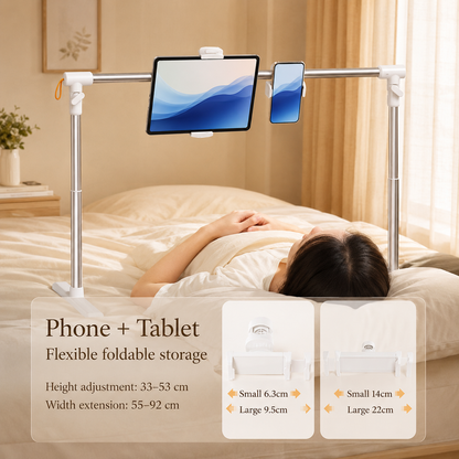 SUNCHHAYA Adjustable Tablet Holder Stand with Long Bed Mount (Tablet-Phone Stand)