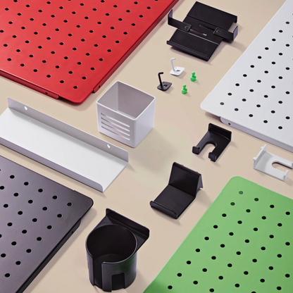 SUNCHHAYA Rotating Metal PegBoard For Table Mount (Metal, 42x40 CM)