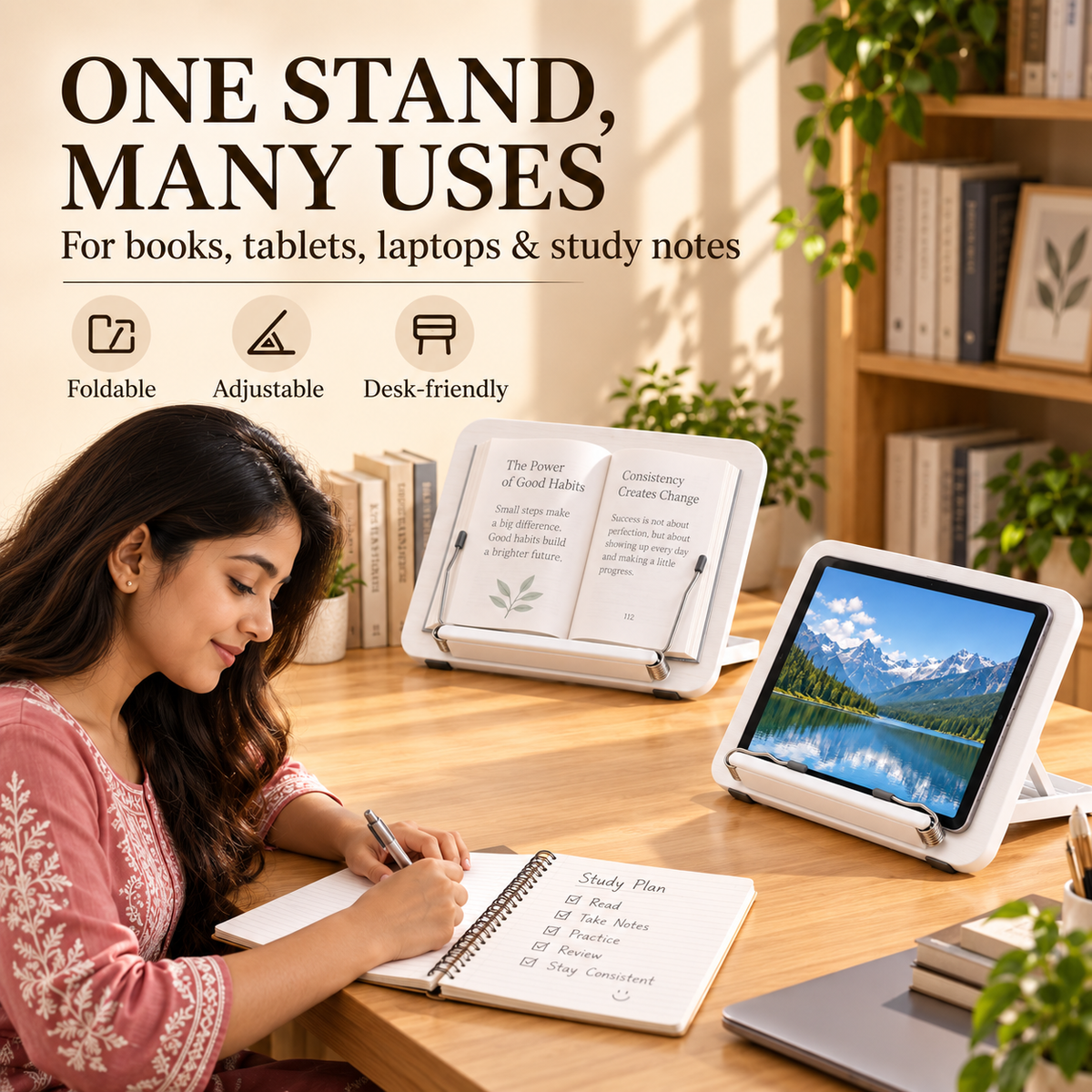 SUNCHHAYA YD-12 New Book Reading Stand With Adjustable Angle