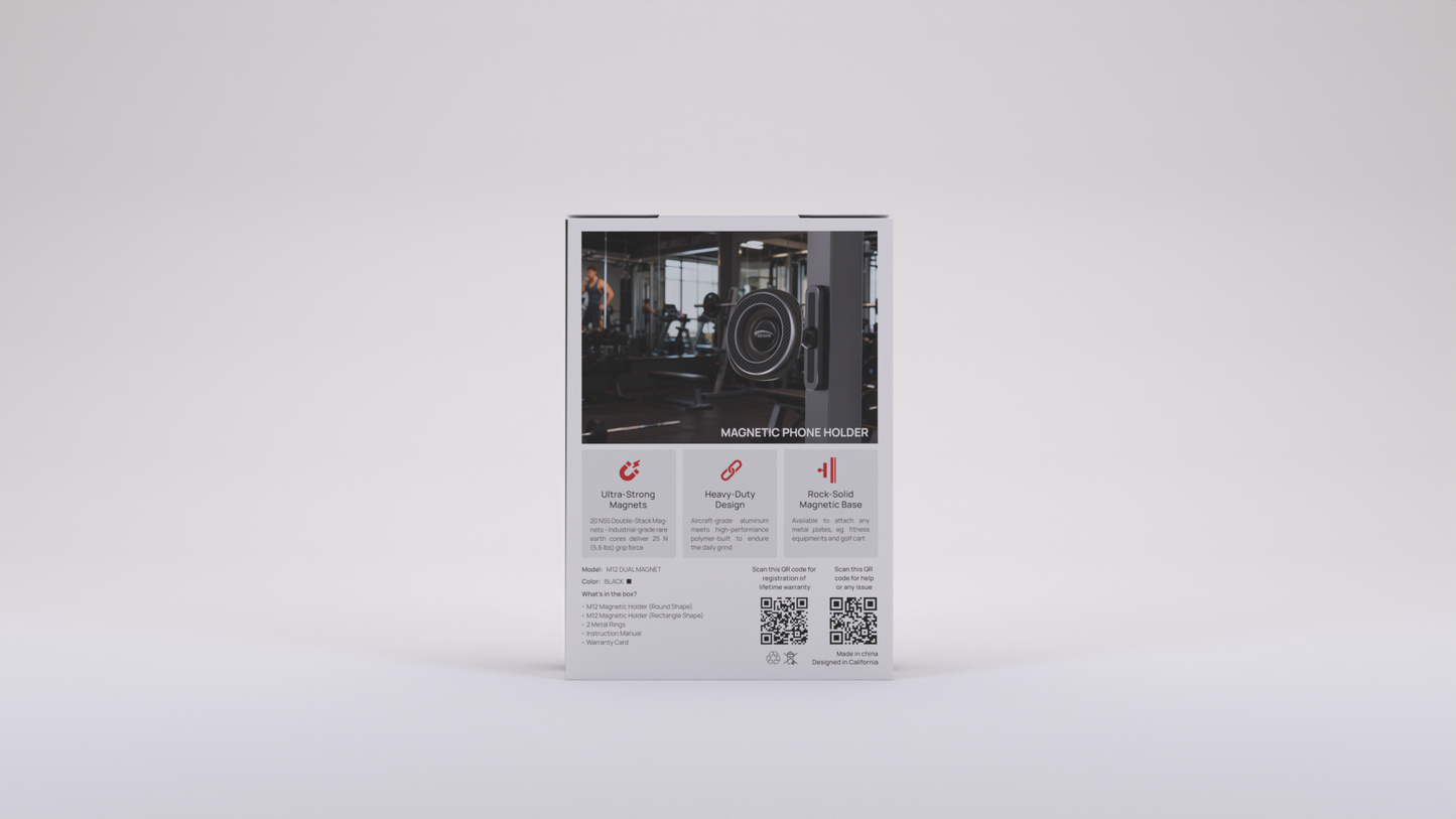 SUNCHHAYA Dual Magnetic Mobile Holder for Gym