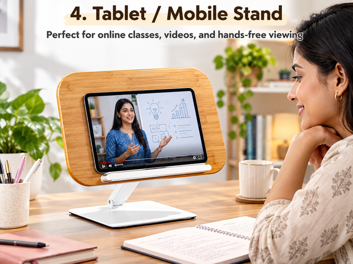 SUNCHHAYA SH-09 Multi-Functioal Book Reading Stand Adjustable Height-Angle