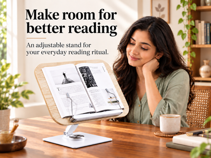 SUNCHHAYA (SH-10) Premium 360° Rotatable Adjustable Book & Laptop Stand