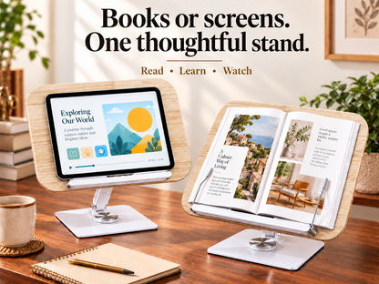 SUNCHHAYA (SH-10) Premium 360° Rotatable Adjustable Book & Laptop Stand