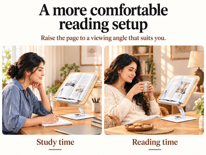 SUNCHHAYA (SH-10) Premium 360° Rotatable Adjustable Book & Laptop Stand
