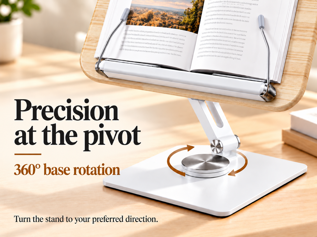 SUNCHHAYA (SH-10) Premium 360° Rotatable Adjustable Book & Laptop Stand
