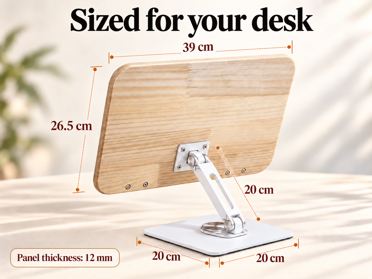 SUNCHHAYA (SH-10) Premium 360° Rotatable Adjustable Book & Laptop Stand