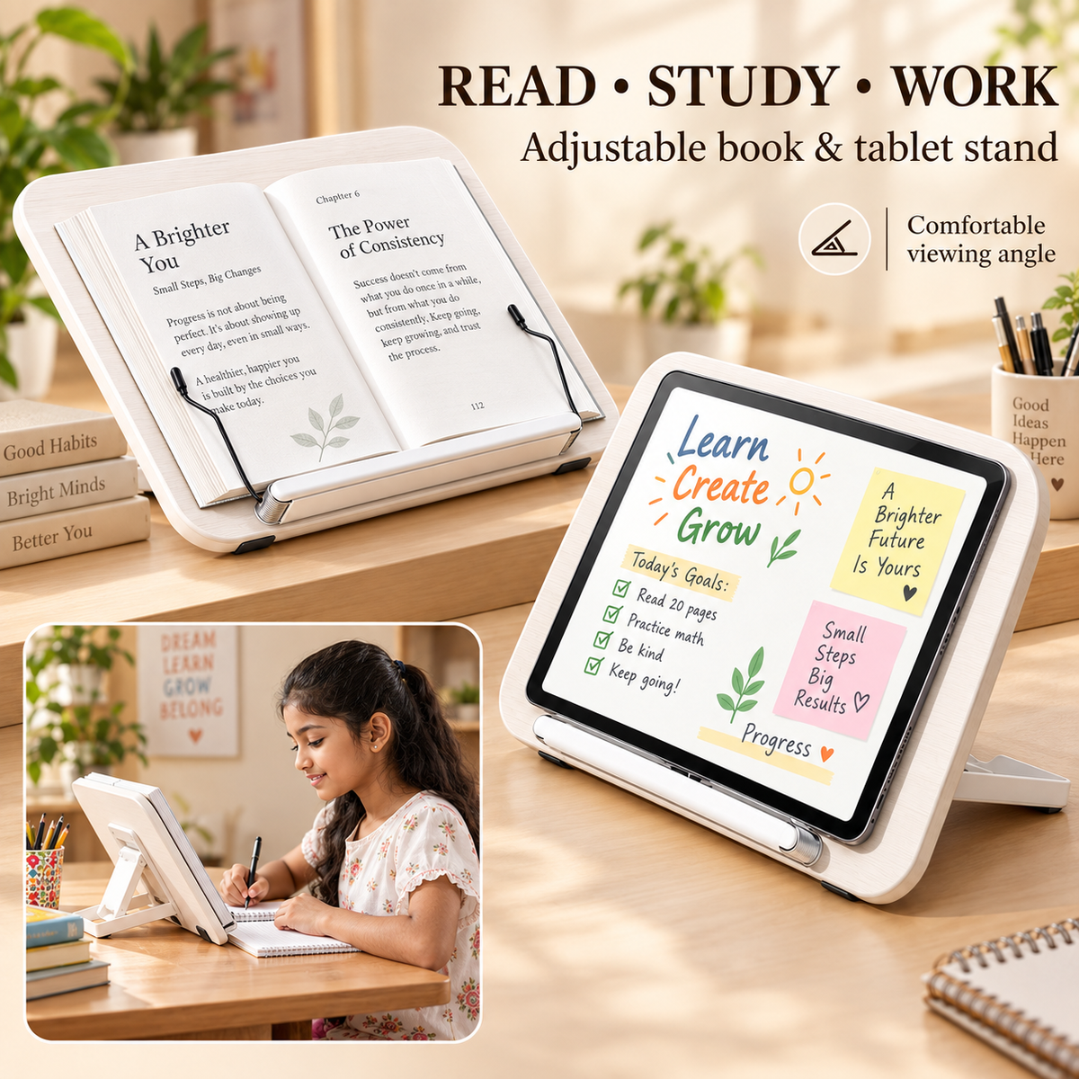 SUNCHHAYA New Book Reading Stand With Adjustable Angle (YD-12)