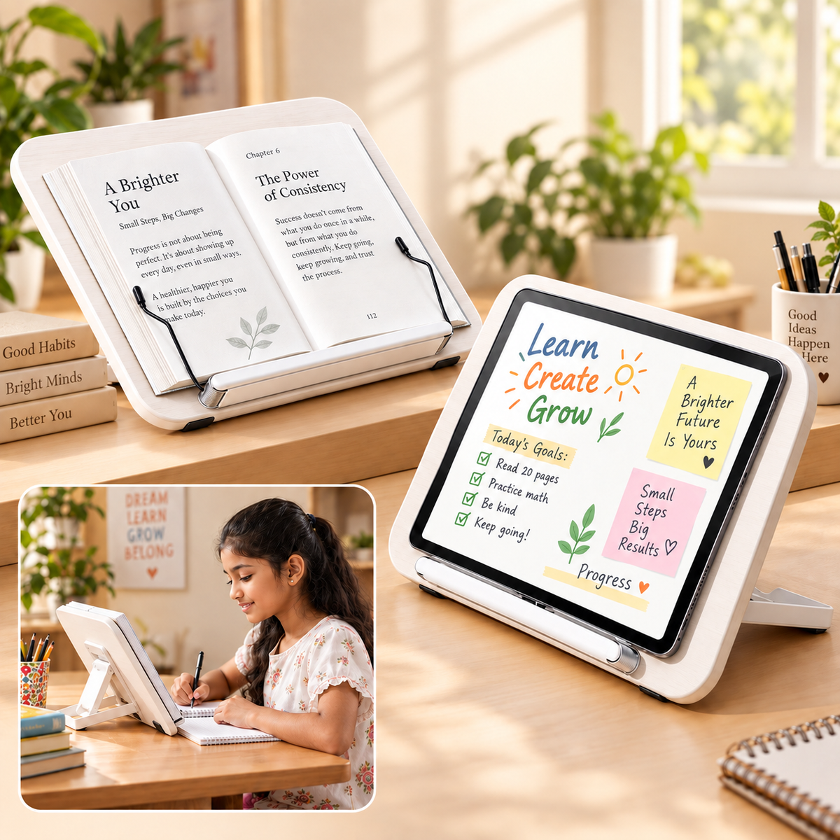 SUNCHHAYA New Book Reading Stand With Adjustable Angle (YD-12)