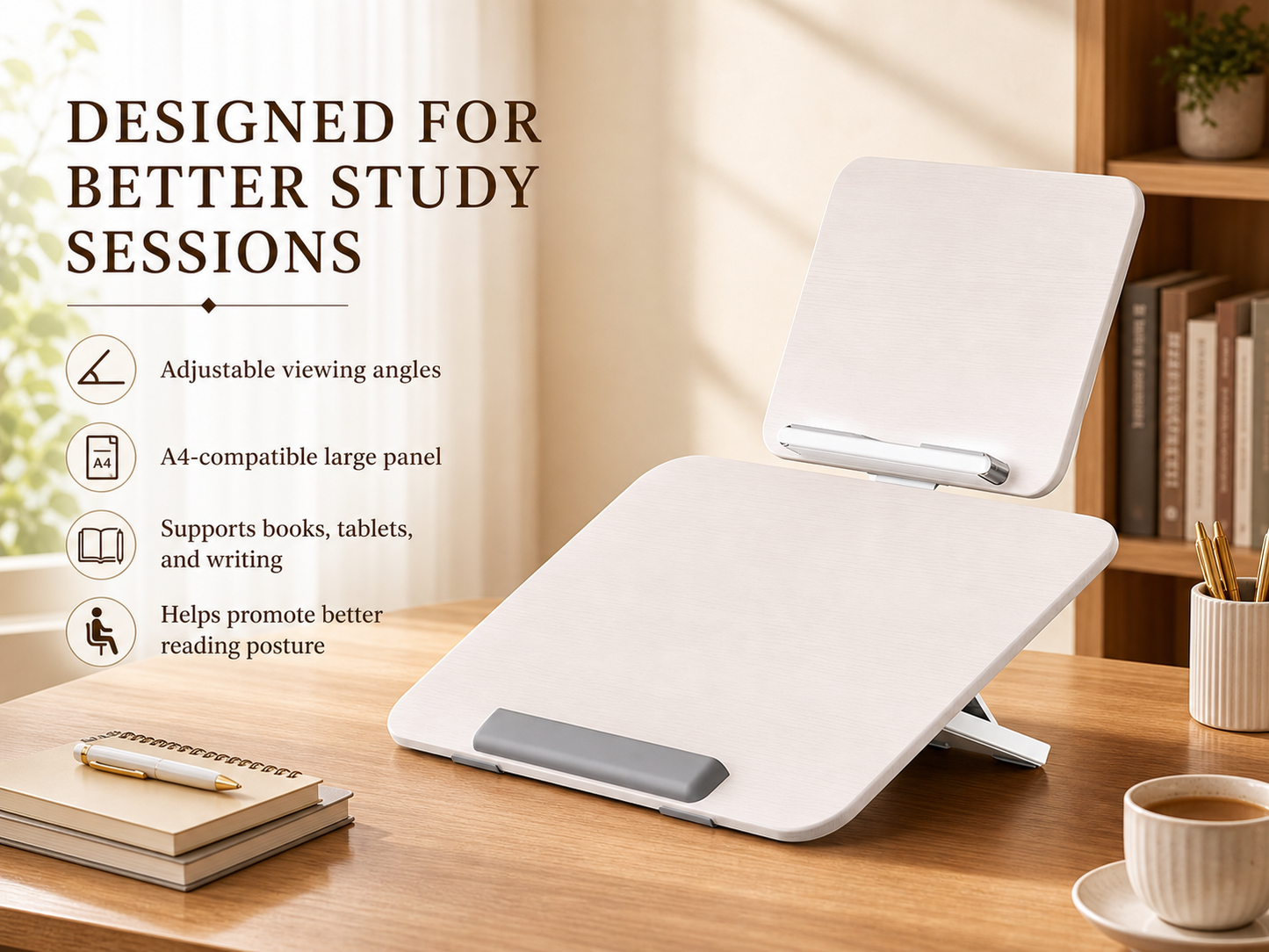 SUNCHHAYA YD-13S_PRO New Dual Reading And Writing Stand With Adjustable Height-Angle