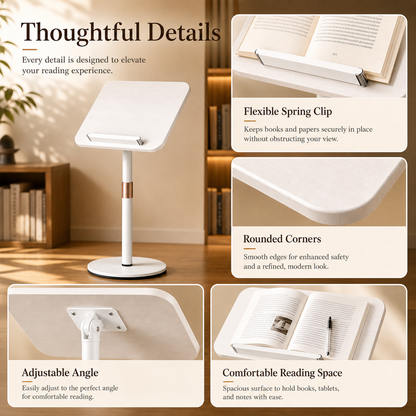 SUNCHHAYA [ YD-17 (68 CM) ] Book Stand for Reading, Music, Writing, Painting Stand Adjustable Height-Angle with Extra Height