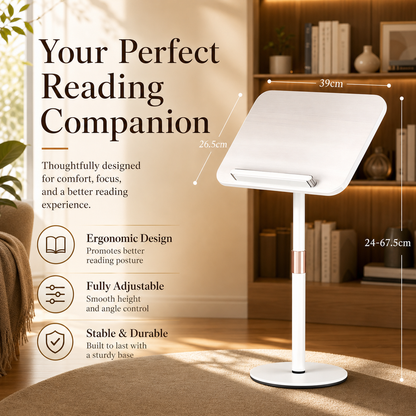 SUNCHHAYA [ YD-17 (68 CM) ] Book Stand for Reading, Music, Writing, Painting Stand Adjustable Height-Angle with Extra Height