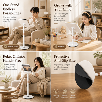 SUNCHHAYA [ YD-17 (68 CM) ] Book Stand for Reading, Music, Writing, Painting Stand Adjustable Height-Angle with Extra Height