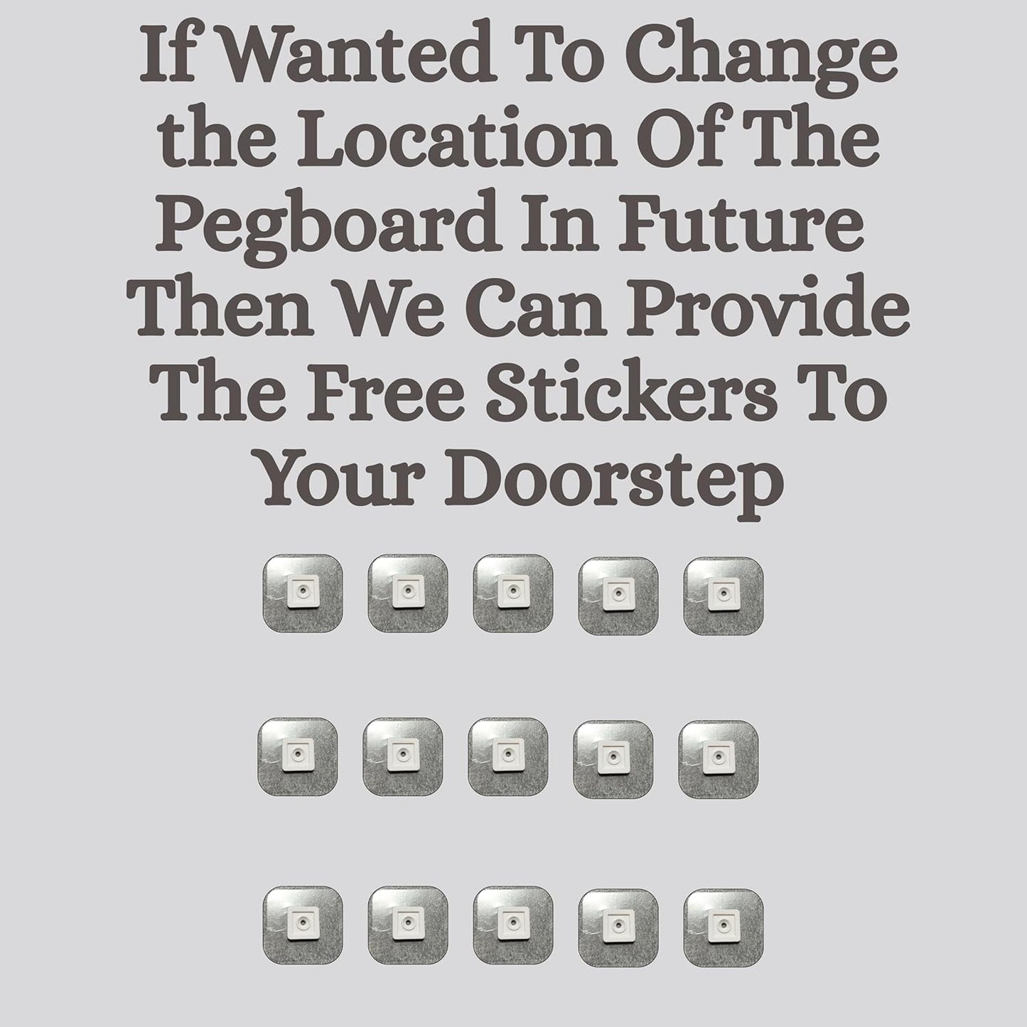 SUNCHHAYA Peg Board, Pegboard for Wall Organizer (White, Size :- 63x42 CM)