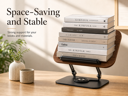SUNCHHAYA New Book Reading Stand With Adjustable Height-Angle (R51_Brown)