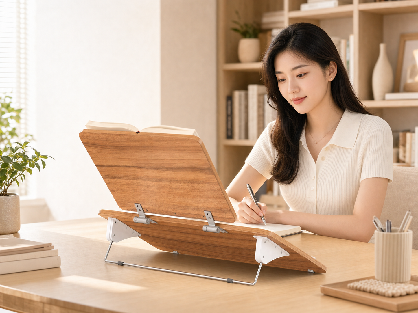 SUNCHHAYA BG-5LW New Dual Reading And Writing Stand With Adjustable Height-Angle