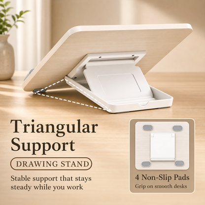 SUNCHHAYA Ipad Stand-Adjustable Reading, Writing & Drawing Stand with Soft Wrist Pad, 4 Pieces Of Silica pads Included (P29)