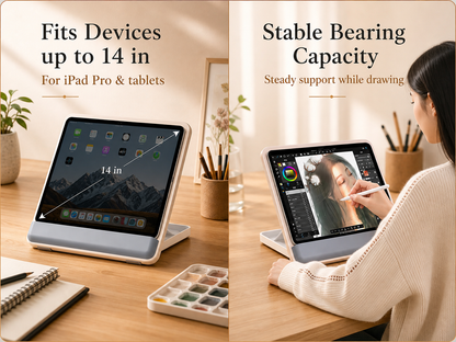 SUNCHHAYA Ipad Stand-Adjustable Reading, Writing & Drawing Stand with Soft Wrist Pad, 4 Pieces Of Silica pads Included (P29)