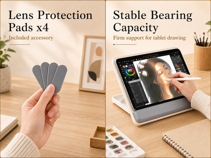 SUNCHHAYA Ipad Stand-Adjustable Reading, Writing & Drawing Stand with Soft Wrist Pad, 4 Pieces Of Silica pads Included (P29)
