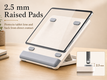 SUNCHHAYA Ipad Stand-Adjustable Reading, Writing & Drawing Stand with Soft Wrist Pad, 4 Pieces Of Silica pads Included (P29)