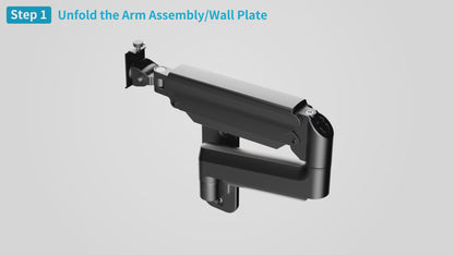 SUNCHHAYA Wall Mounted Arm for Desk, Wall Mounted Monitor Stand