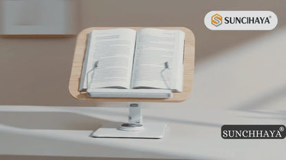 SUNCHHAYA (SH-10) Premium 360° Rotatable Adjustable Book & Laptop Stand