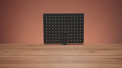 SUNCHHAYA Rotating Metal PegBoard For Table Mount (Metal, 42x40 CM)